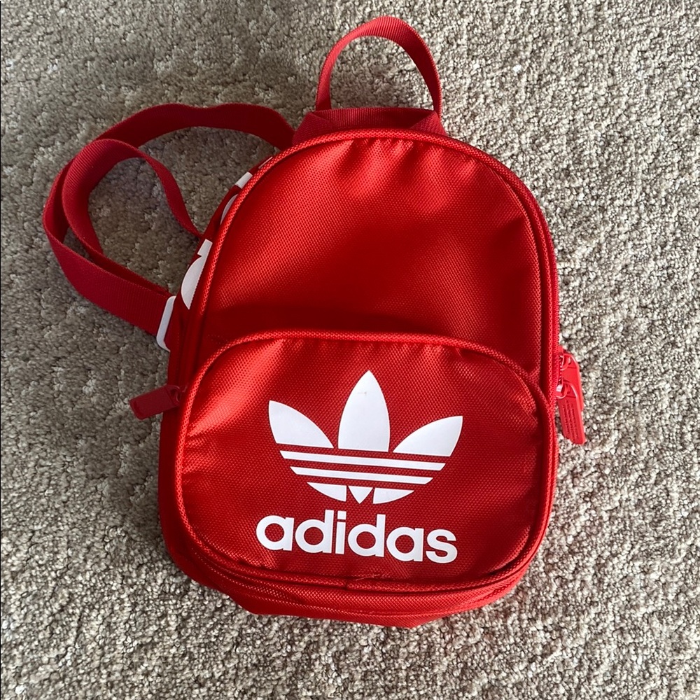 Adidas Red Mini Backpack Bold Sporty Accessory